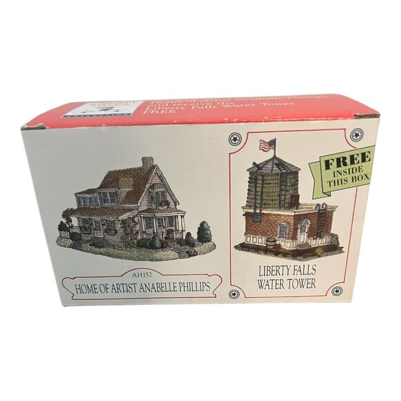 Liberty Falls Water Tower and Home Of Artist Anabelle Phillips Figurines 3.25 T - Picture 9 of 14